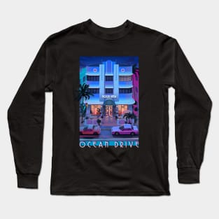 Ocean Drive Night Long Sleeve T-Shirt